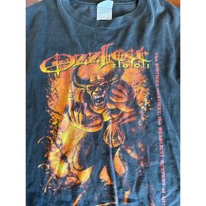 VTG Ozzfest Black 2001 Ozzy Osbourne Tour Band Tee Grunge Metal Rock